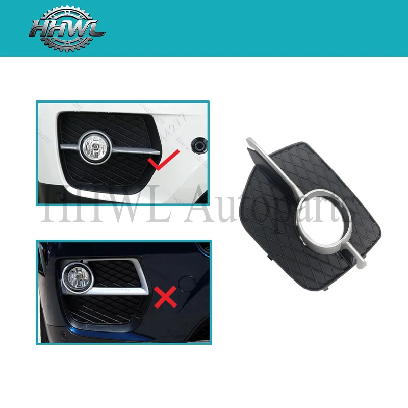 Front Bumper Fog Light Grill Grille Cover For 2008 2009 2010 2011-2014 BMW X6 35i Chass (E71) Bumper Fog Light Bezel 51117188383