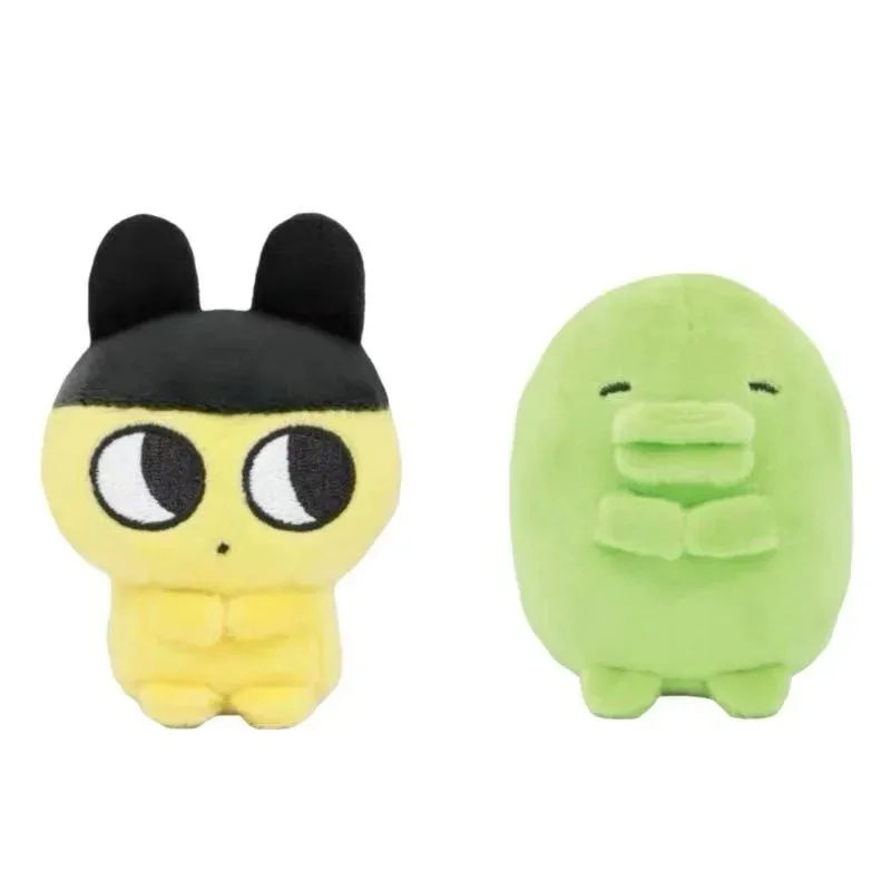 kawaii cartoon Mametchi Kuchipatchi Peluche Borsa di pezza Fascino animale domestico elettronico sit tamagotchi Peluche ornamento Figura appesa