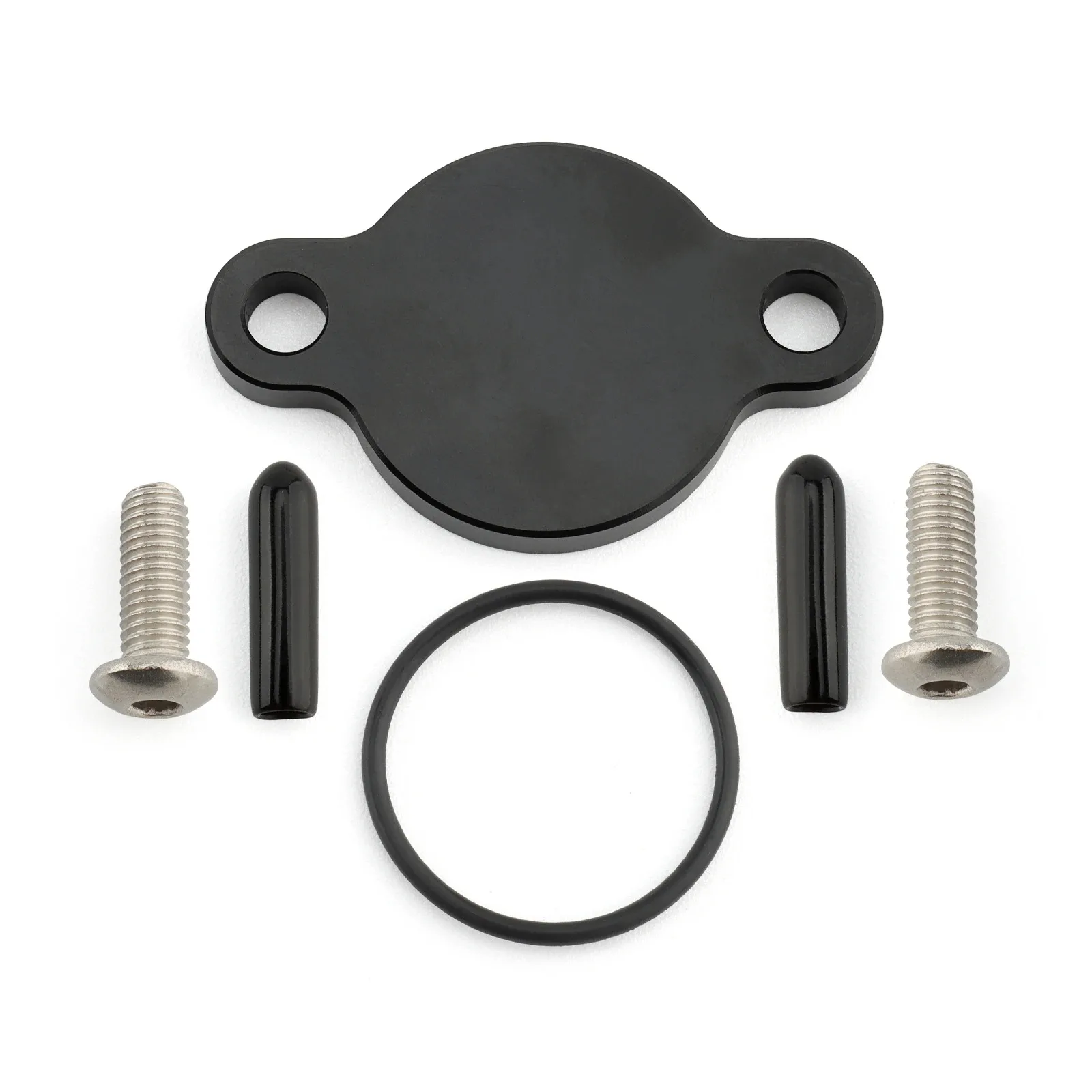 오토바이 오일 인젝션 블록 오프 플레이트 키트 알루미늄 야마하 밴시 350 YFZ350 블래스터 200 YFS200 1988-2006용