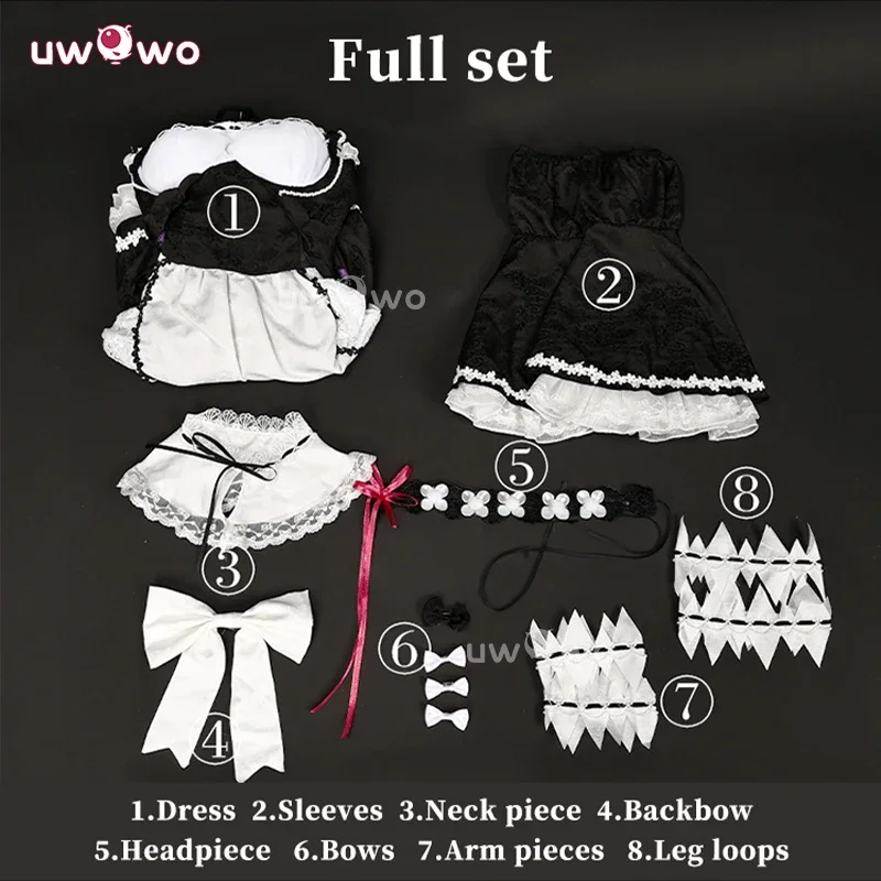 UWOWO Collab Series:Remm Косплей Re: Zero Lost in Memoriess RemM Maid Косплей Костюм Костюм на Хэллоуин @ 0Z *