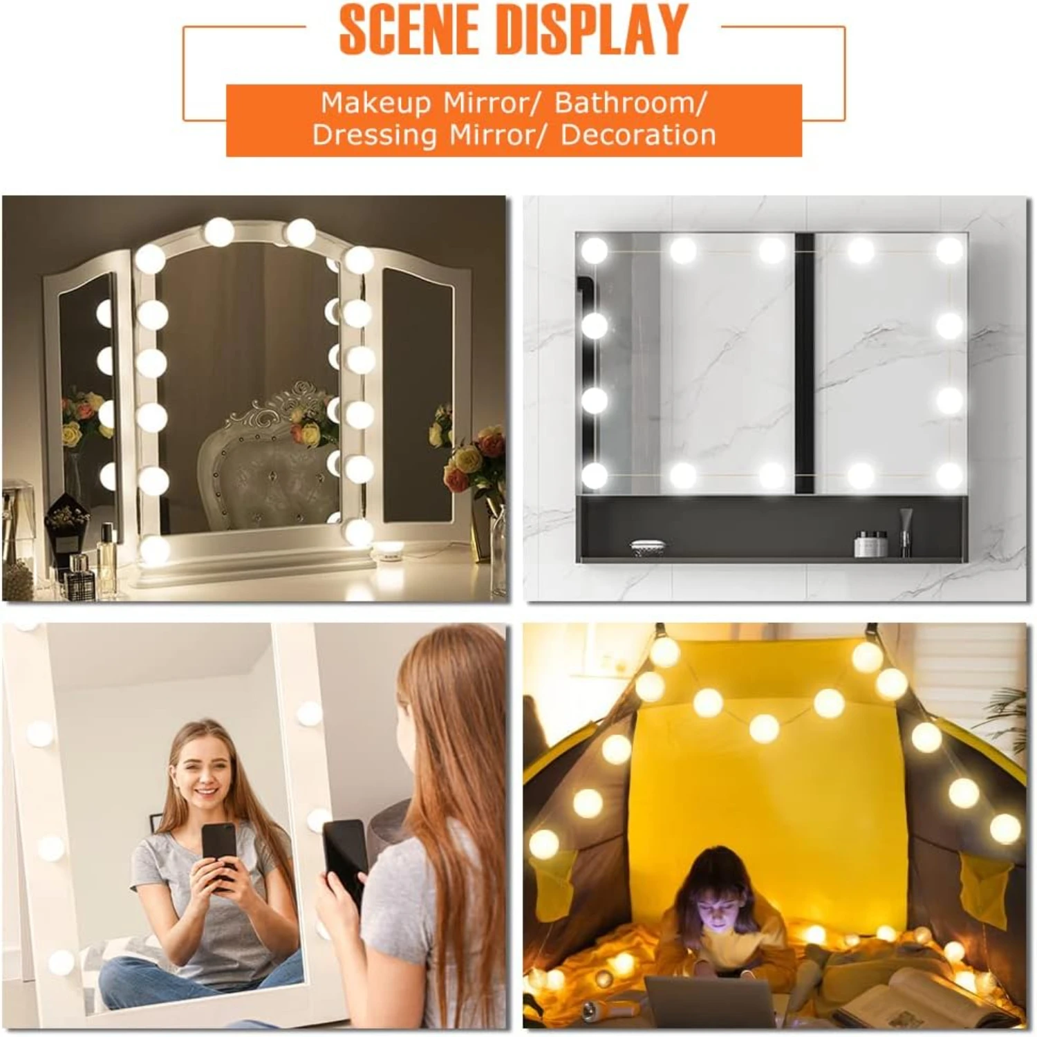 Get your hands on this gorgeous, chic and vibrant vanity mirror light today and elevate your beauty routine to the next level. B