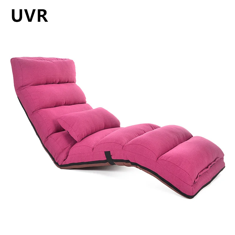 UVR Lazy Sofa Tatami Folding Small Backrest Chair Home Computer Office Chair Window Chaise Lounge Chair Living Room Single Sofa