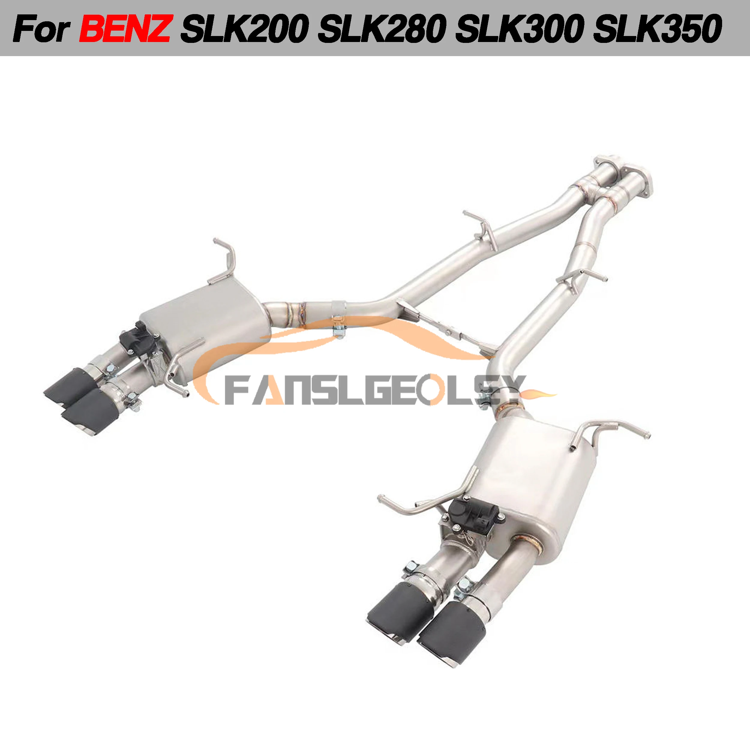 

For Mercedes Benz SLK class SLK200 SLK300 Performance Catback Exhaust System Valve With Muffler Pipes Tuning exhaust assembly