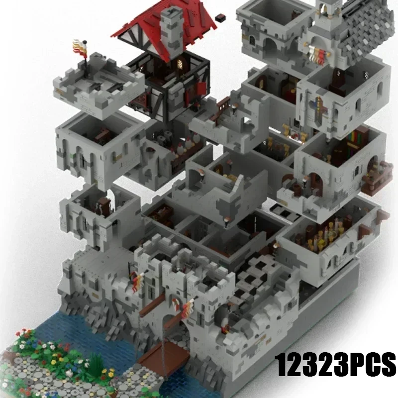 

Military Castle Model Moc Building Bricks The High Stone Fortress Technology Modular Blocks Gift Christmas Toys DIY Set Assembly