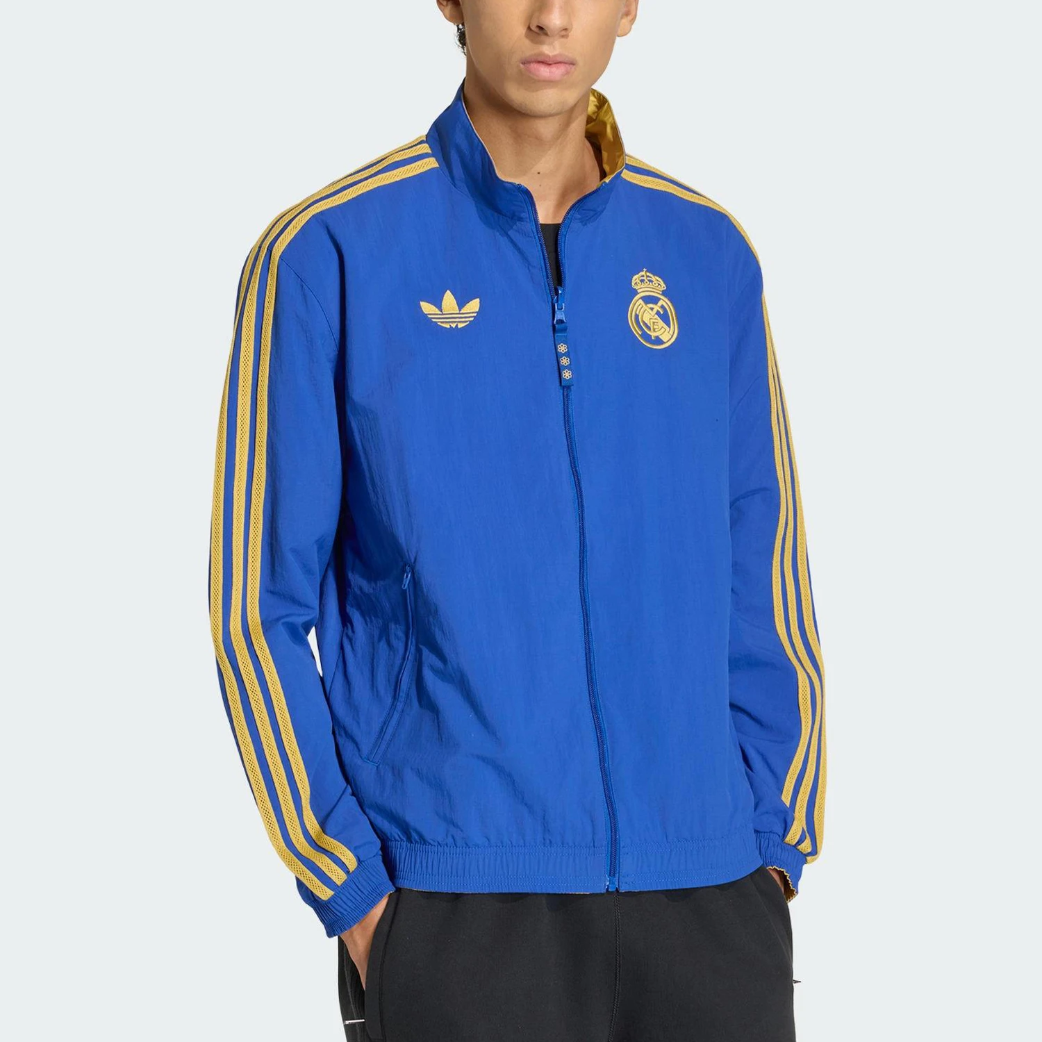 

Оригинальная мужская двусторонняя спортивная куртка для футбола Adidas JZ2236