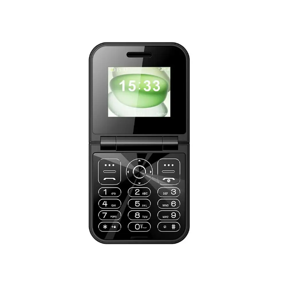 Miniteléfono móvil con tapa, Radio FM, cámara pequeña, Dial de voz, Chip SIM Dual, MT6261, velocidad GSM, lista negra, Magic W D4F9