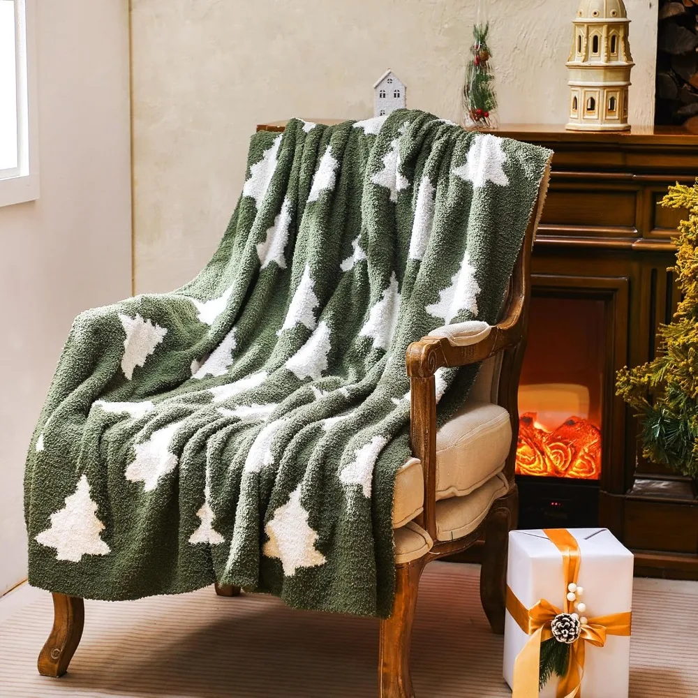 

Microfiber Christmas Tree Throw Blanket - 50 x 60, Cute and Cozy for Living Room Holiday Decor