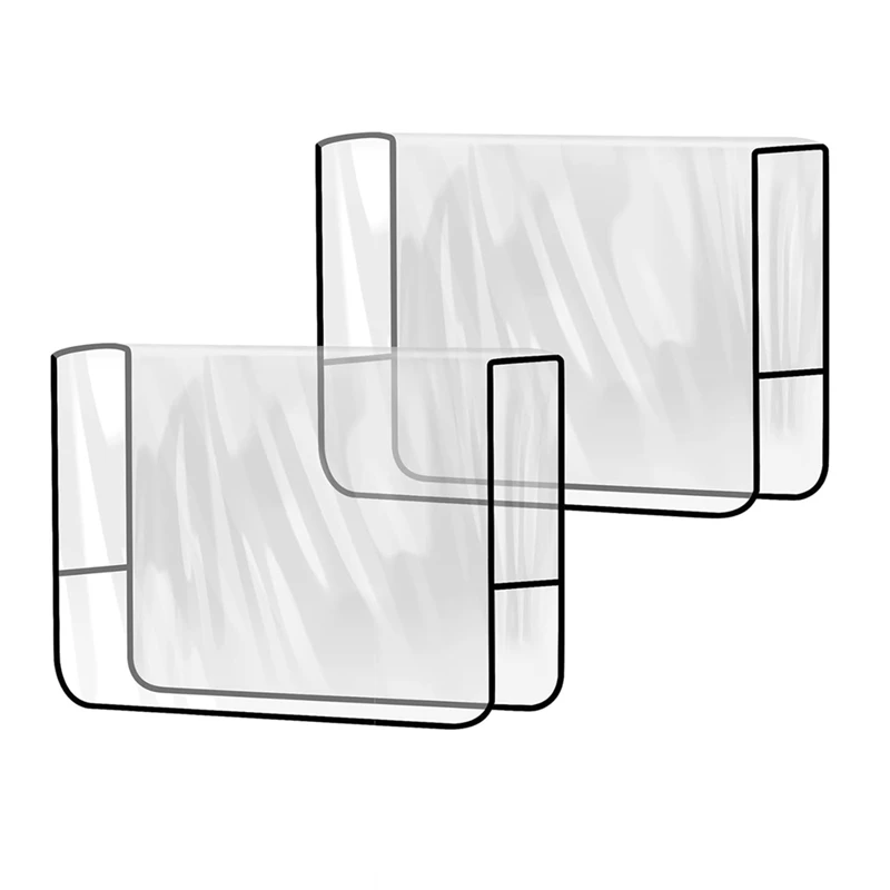 2 Pack Salon Chair Cover Protectors,Clear Square Hairdressing Chair Back Covers For Fits Most Standard Chairs