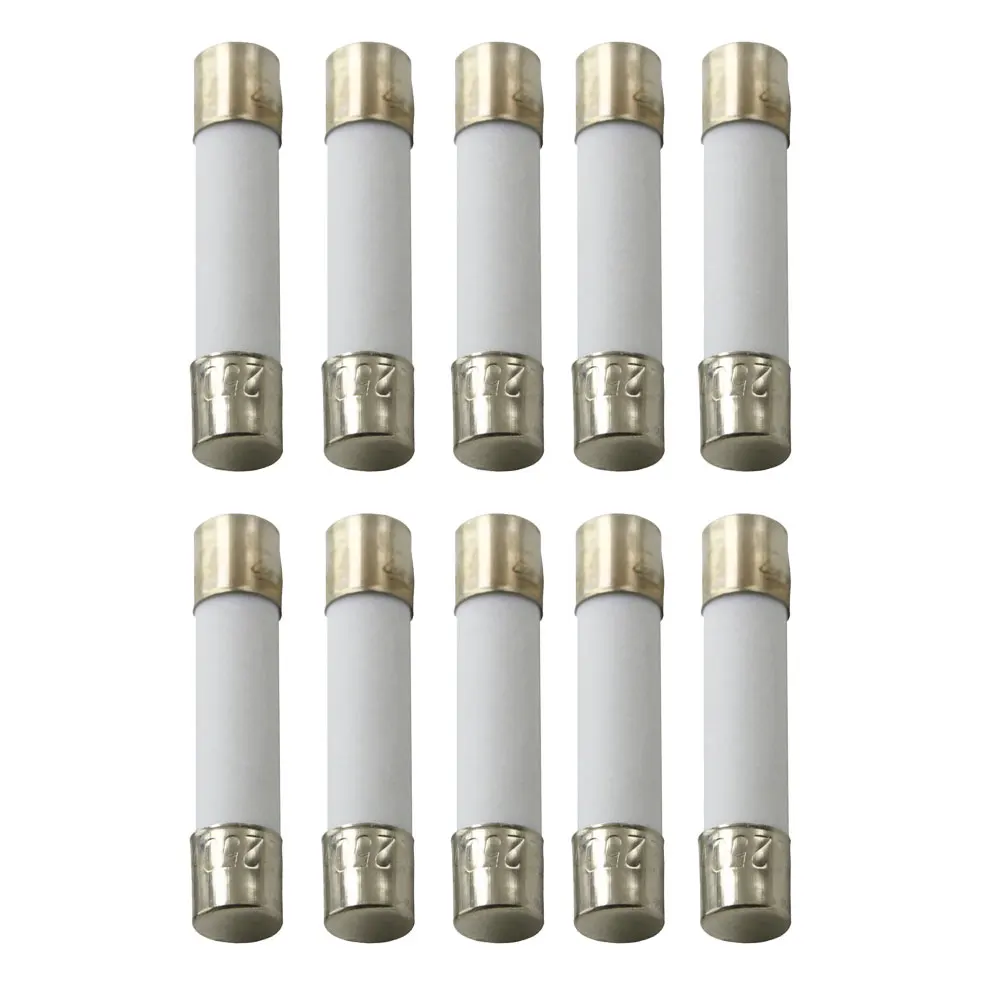 10pcs 5*20mm 6*30mm 250V Ceramic Fuse 5x20 6x30 mm 0.5A 1A 2A 3A 3.15A 4A 5A 6A 6.3A 7A 8A 10A 12A 15A 20A 25A 30A Ceramic Fuse