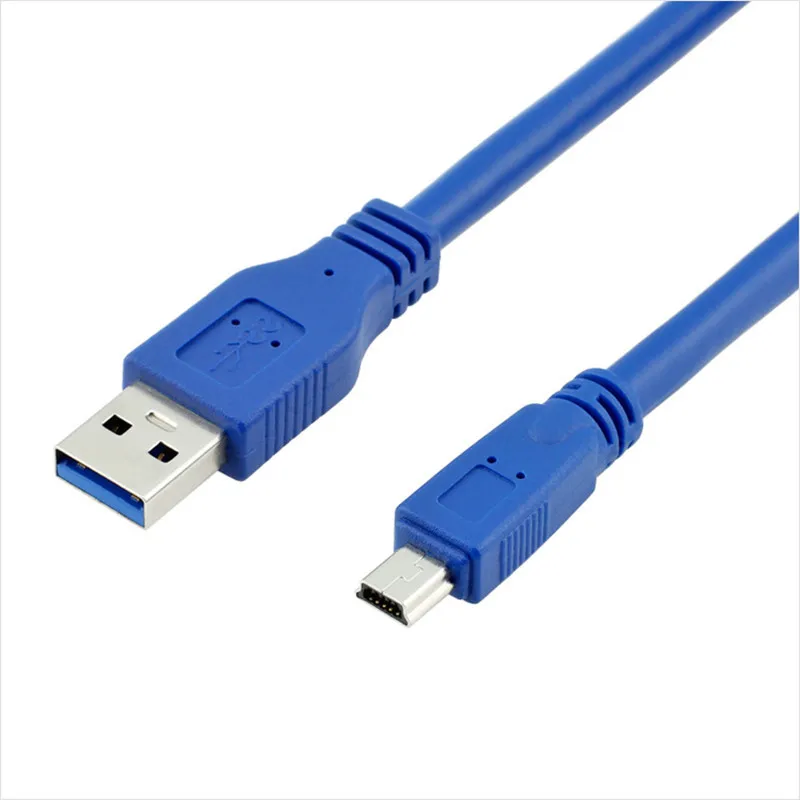 USB 3.0 A Male to Mini 10Pin B Extension Cable USB 3.0 A Male to Mini USB Cable 0.3M/0.6M/1M/1.5M/1.8M/3M/5M 1FT 2FT 5FT 6FT