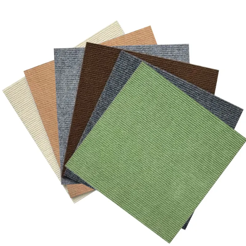 Glueless Spliced Striped Floor Tiles Machine Washable Residue-Free Interlocking Mats Full Coverage Decor for Living Space