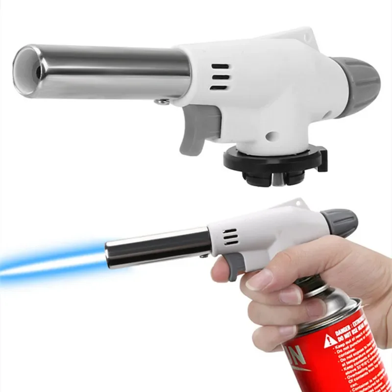 Antorcha de soldadura multifuncional, encendido automático, soplete de Gas butano, quemador de Gas de soldadura, soplete de Gas de llama, pistola de llama para barbacoa y Camping