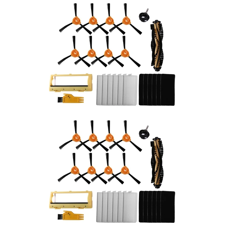 

36 шт. боковая щетка, основная щетка, рамка, крышка, роликовый Фильтр Для ECOVACS DEEBOT 600 601 605 710 N79 N79S