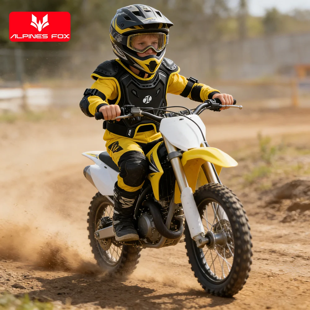 Children Motocross Body Armor Protective Vest DH ATV Dirt Bike Back Chest Protectors Kids Sports Cycling Skating Protective Gear view 3