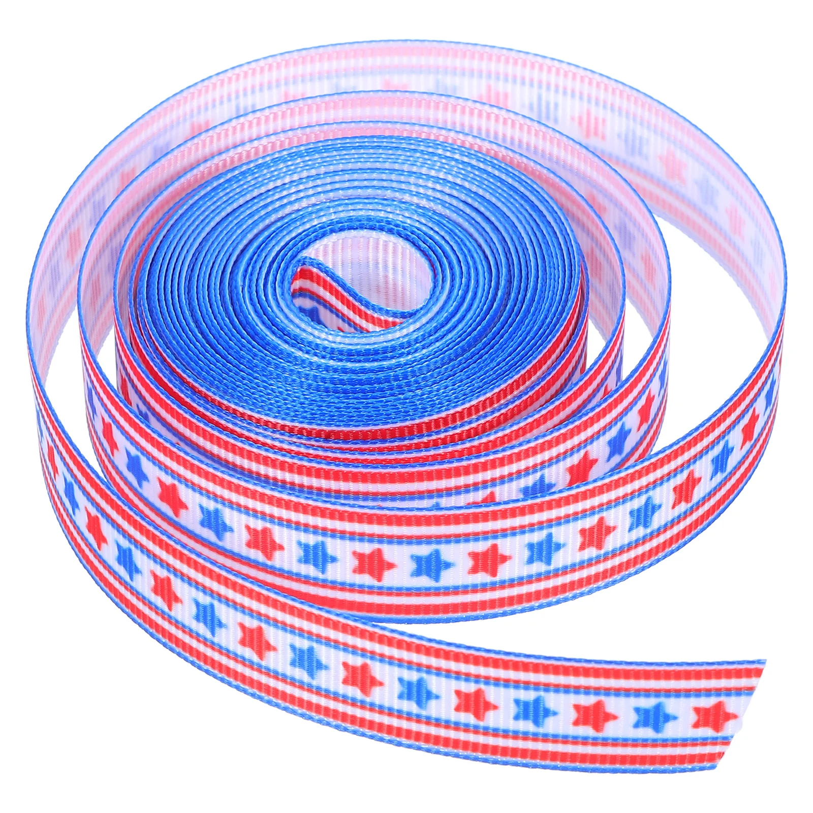 

American Star Ribbon 16mm x 45m Polyester Patriotic Design DIY Crafts Gift Wrapping Holiday Decorative Ribbon Christmas