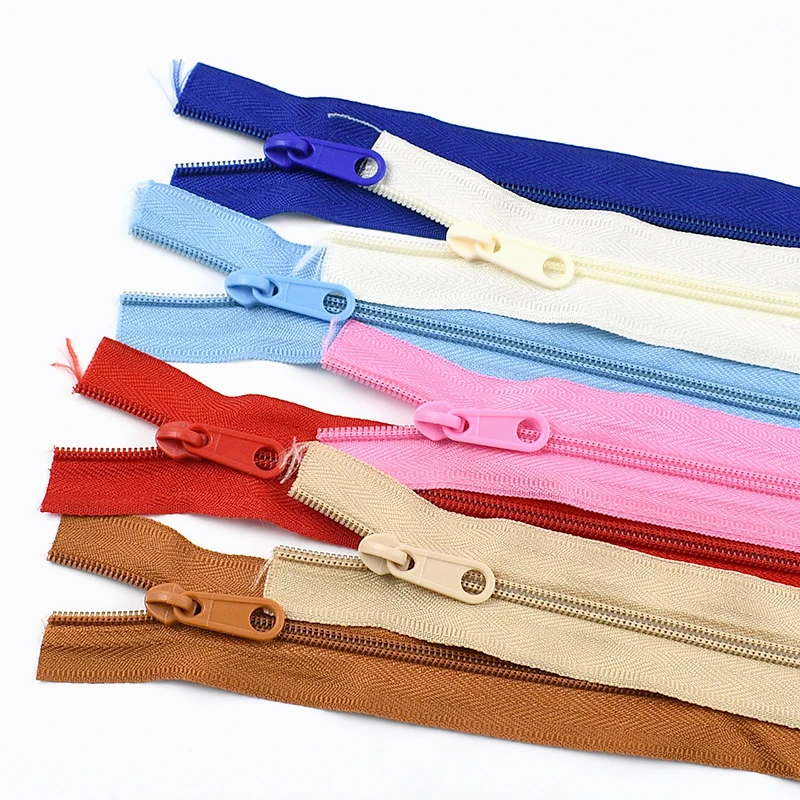

1-5Sets 3# Nylon Zip Tape+10Pcs Zipper Puller Clothing Replace Zips Colorful Backpack Decor Zippers Repair Kit DIY Accessories