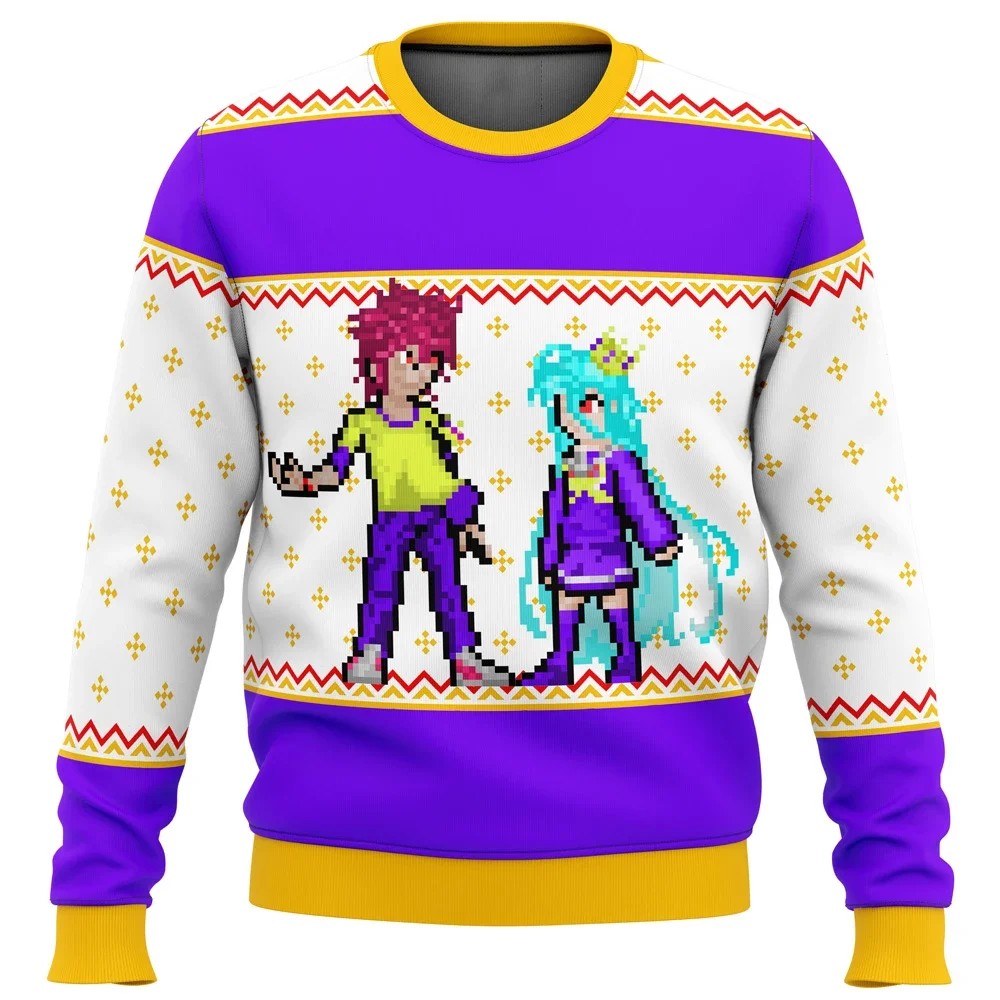 2024 No Game No Life Alt brutto maglione di Natale regalo Babbo Natale pullover uomo felpa 3D e top autunno e inverno vestiti