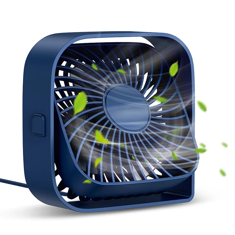 Настольный мини-вентилятор с USB-портом, 3 скорости, вращение на 360 °
