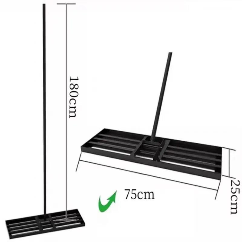 

2025Factory Sales Lawn Leveling Rake High Quality Durable Steel Garden Lawn Leveler