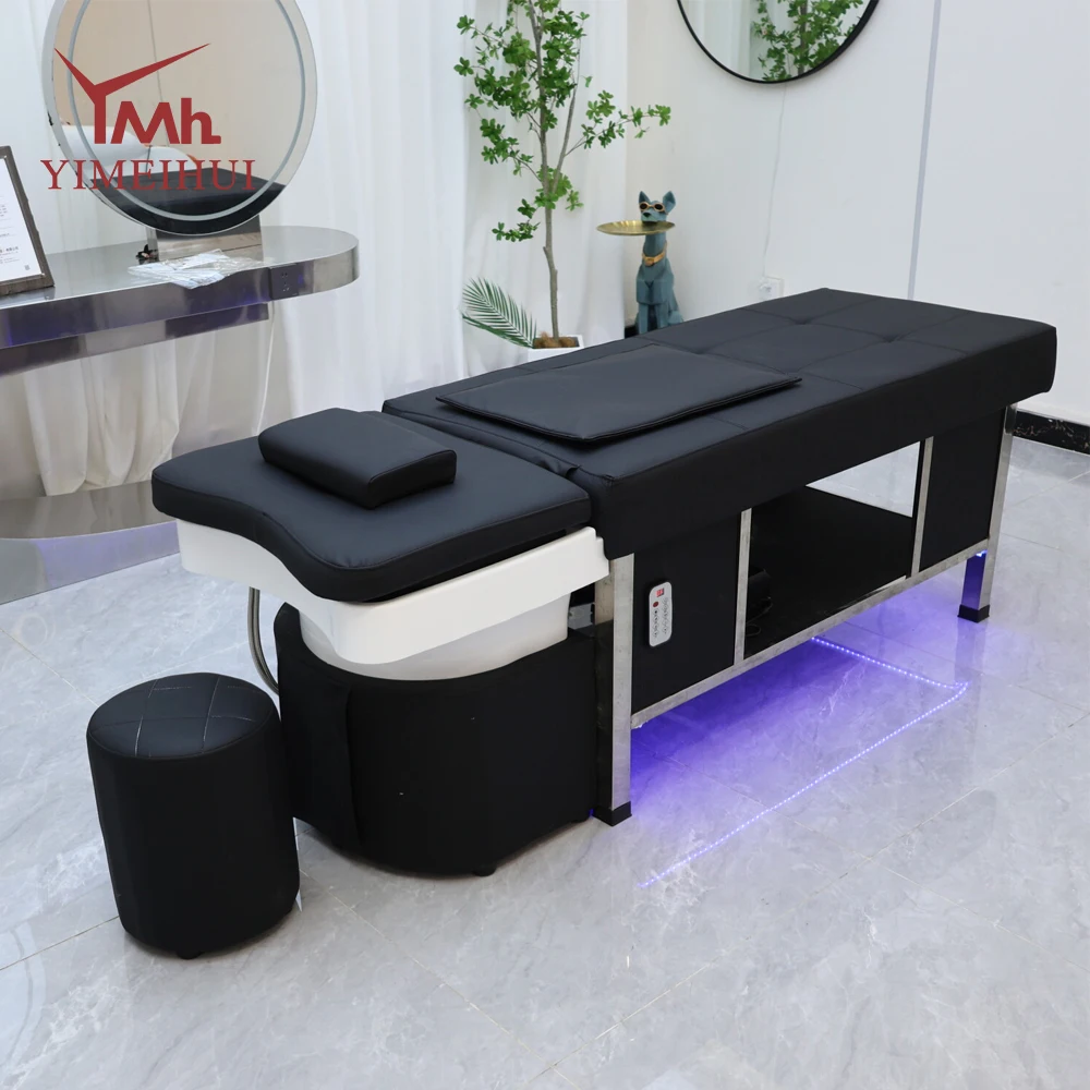 سرير استرخاء تايلاندي حصري للصالون، سرير شامبو لصالونات التبخير وتدوير المياه