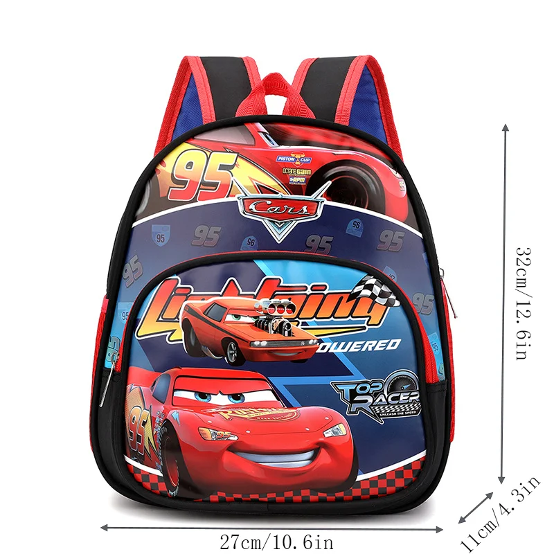 Disney Cars Lightning McQueen 3D Mini Zaino per bambini Cartone animato Zaino stereoscopico Moda Kawaii Zaino per bambini