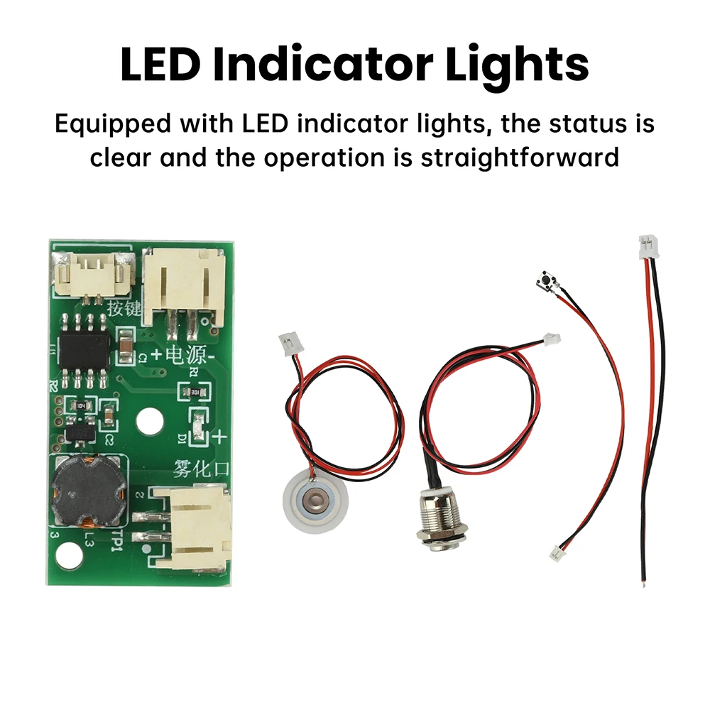 تيار مستمر 5 فولت رذاذ المرطب بالموجات فوق الصوتية الانحلال وحدة الترطيب لتقوم بها بنفسك عدة ضباب صانع وسائق لوحة دوائر كهربائية مبيد البخاخة