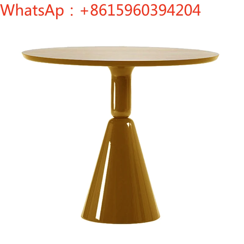 Factory direct sales FRP square table round table multi-person oval coffee color and size can be customized