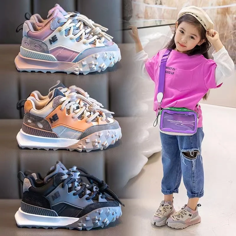 Children Spring Autumn Sneakers Boys Breathable Comfortable Running Shoes Girls Fashion Sports Casual Sneakers Baby Soft Shoes