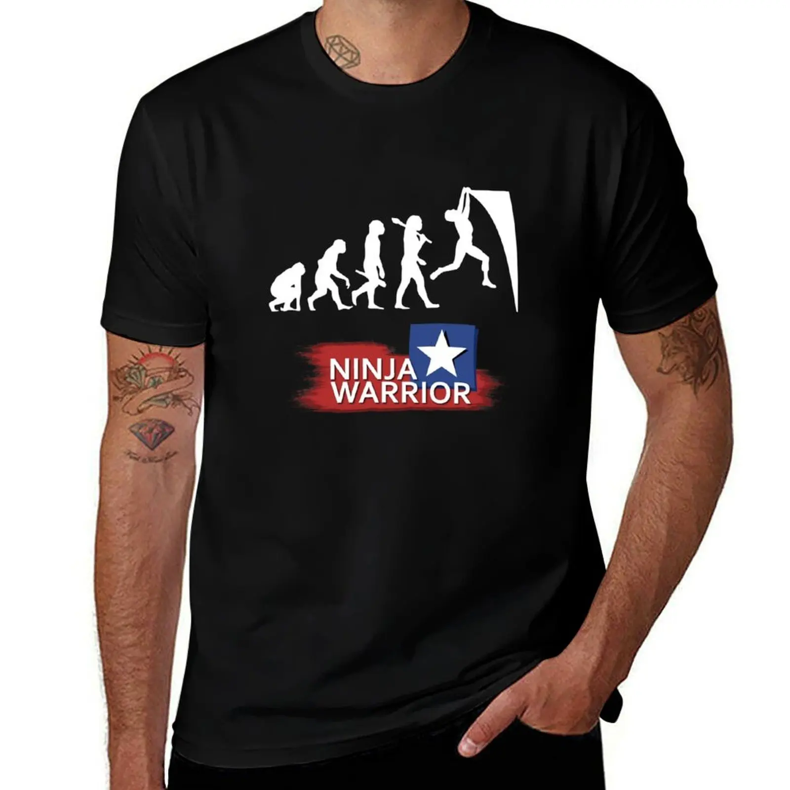 T-shirt Ninja Warrior Evolution à manches courtes pour la course à pied, à séchage rapide