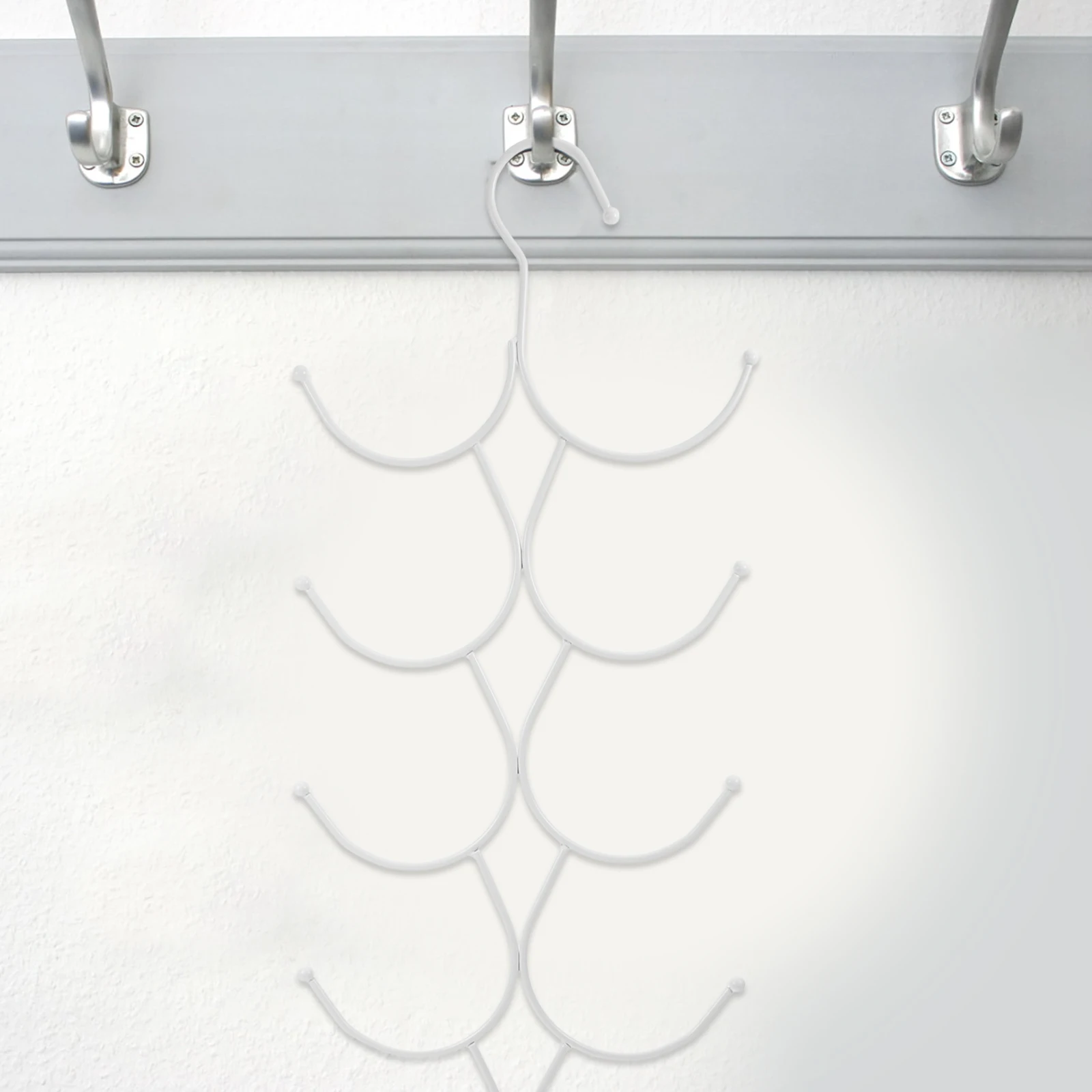 

Multi Layer Hat Hangers Metal Pants Hangers For Closet White Closet ganizer Scarf Tie Belt Rack Storage Wardrobe Accessory