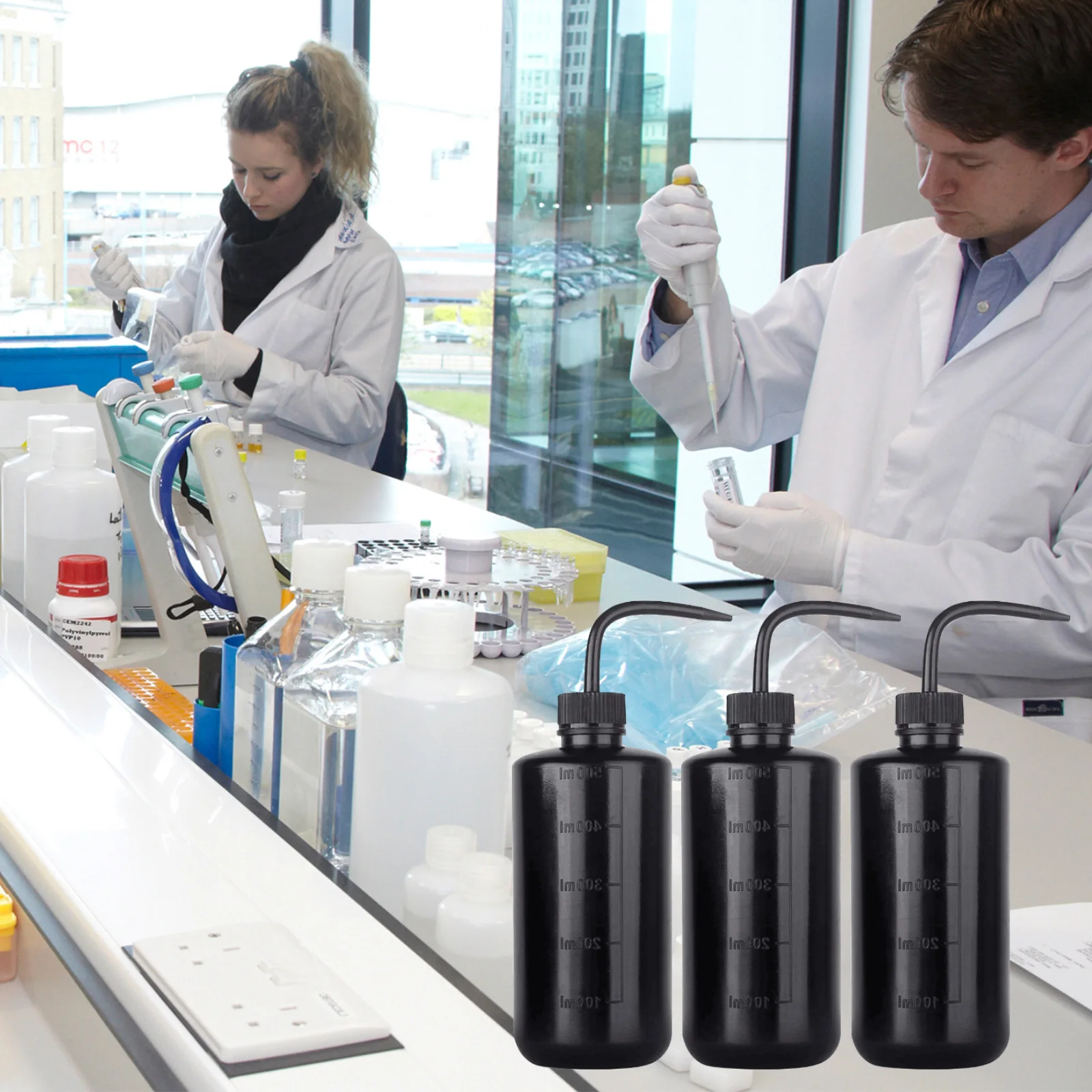 250/500 مللي زجاجة رذاذ الوشم أبيض أسود زجاجات غسيل بلاستيكية مختبر الوشم زجاحة ضغط الوشم اكسسوارات لوازم الوشم