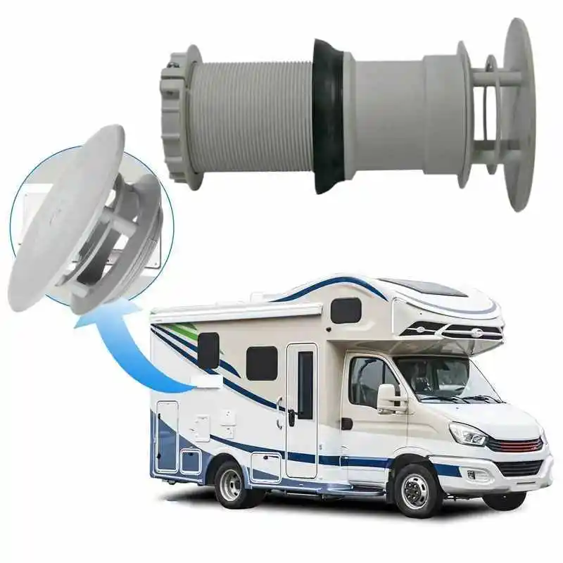 

1PC Space Heater Roof Cowl Flue Outlet For Truma Grey Wear-Resistant Durable Caravan Motorhome Heater Accessories 30010-20900