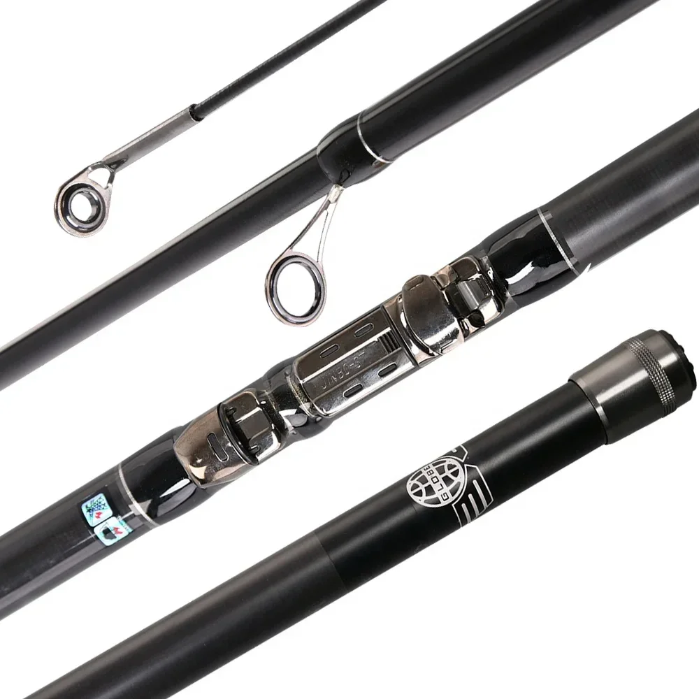 2.4m 3m 3.3m 4.5m 4.8m 5.1m 5.4m 24T Carbon Telescopic Surf Rod Spinning Fishing Rod