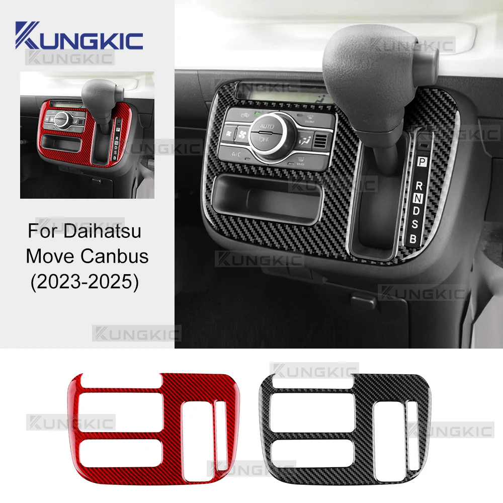 

Real Soft Carbon Fiber For Daihatsu Move Canbus 2023 2024 2025 RHD Car Central Control Gear Shift Frame Panel Trim Sticker