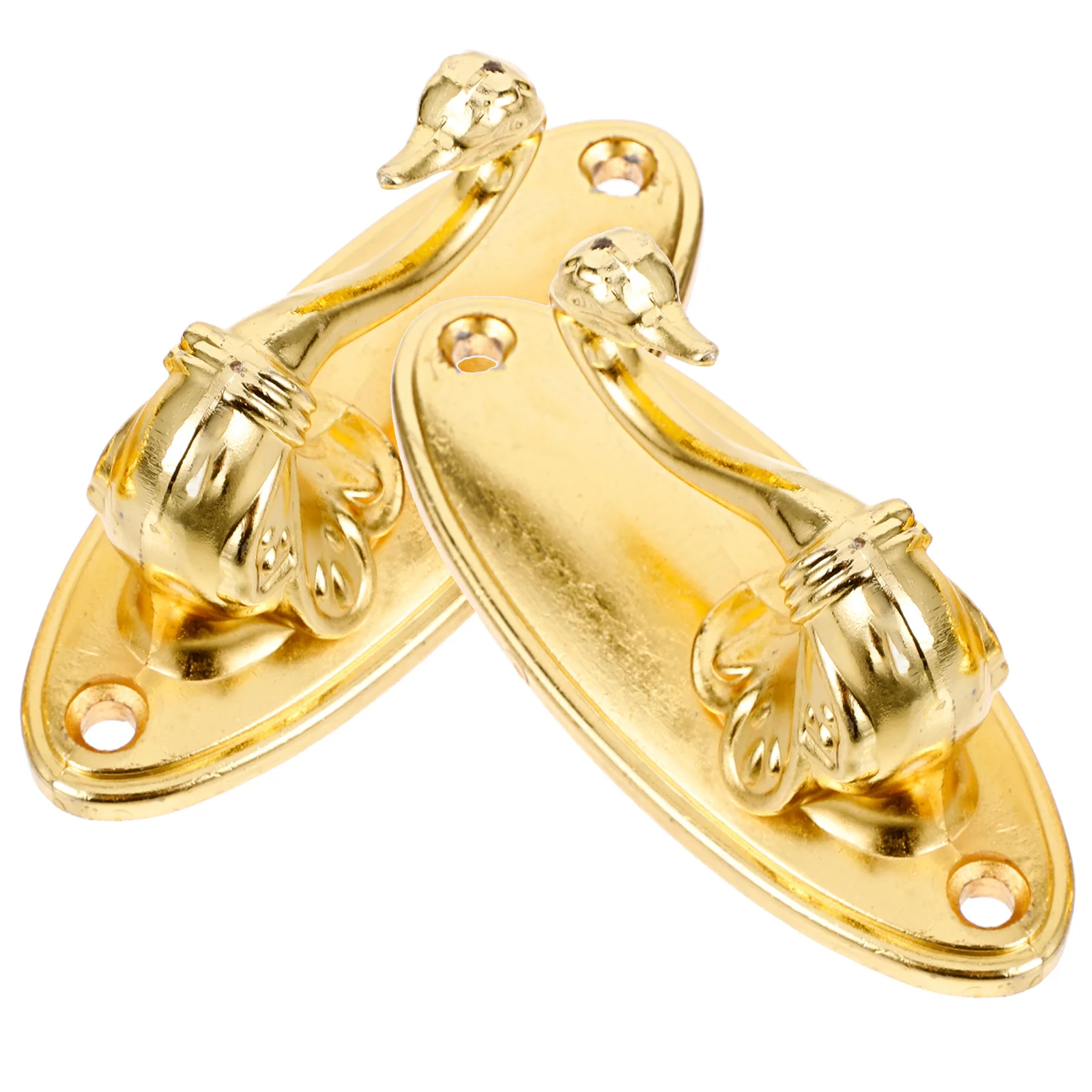 خطافات ستائر بتصميم ذهبي عتيق على الطراز الوردي لربط الستائر وسبائك الزنك 8.5*4 سم سهلة التركيب #2