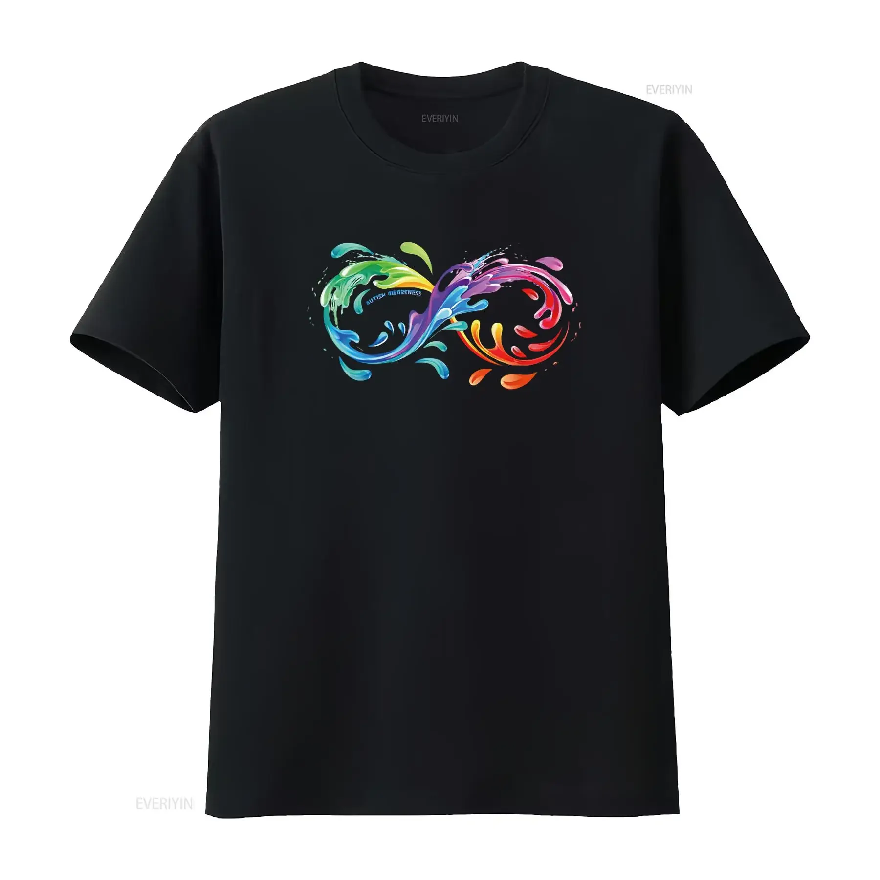 Pretty World Autism Awareness Day Infinity Sign T Shirt vintage Washed Soft Stylish graphic Breathable Top For Everyday Wear