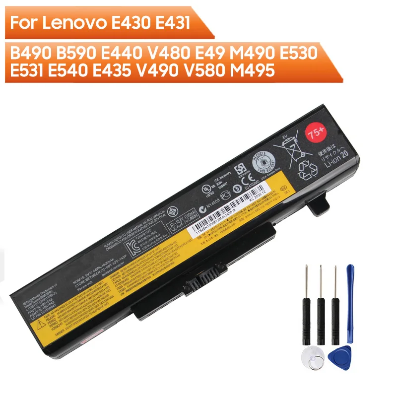 

Сменный аккумулятор для ноутбука Lenovo E430 E431 B490 B590 E440 V480 V490 V580 M495 E49 M490 E530 E531 E540 E435