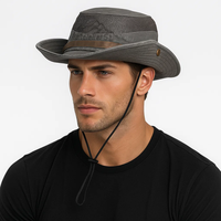 Breathable Mesh Bucket Hat Outdoor Summer Cap Hiking Sun Hat Unisex Boonie Cap Wide Brim Cotton Fishing Hats