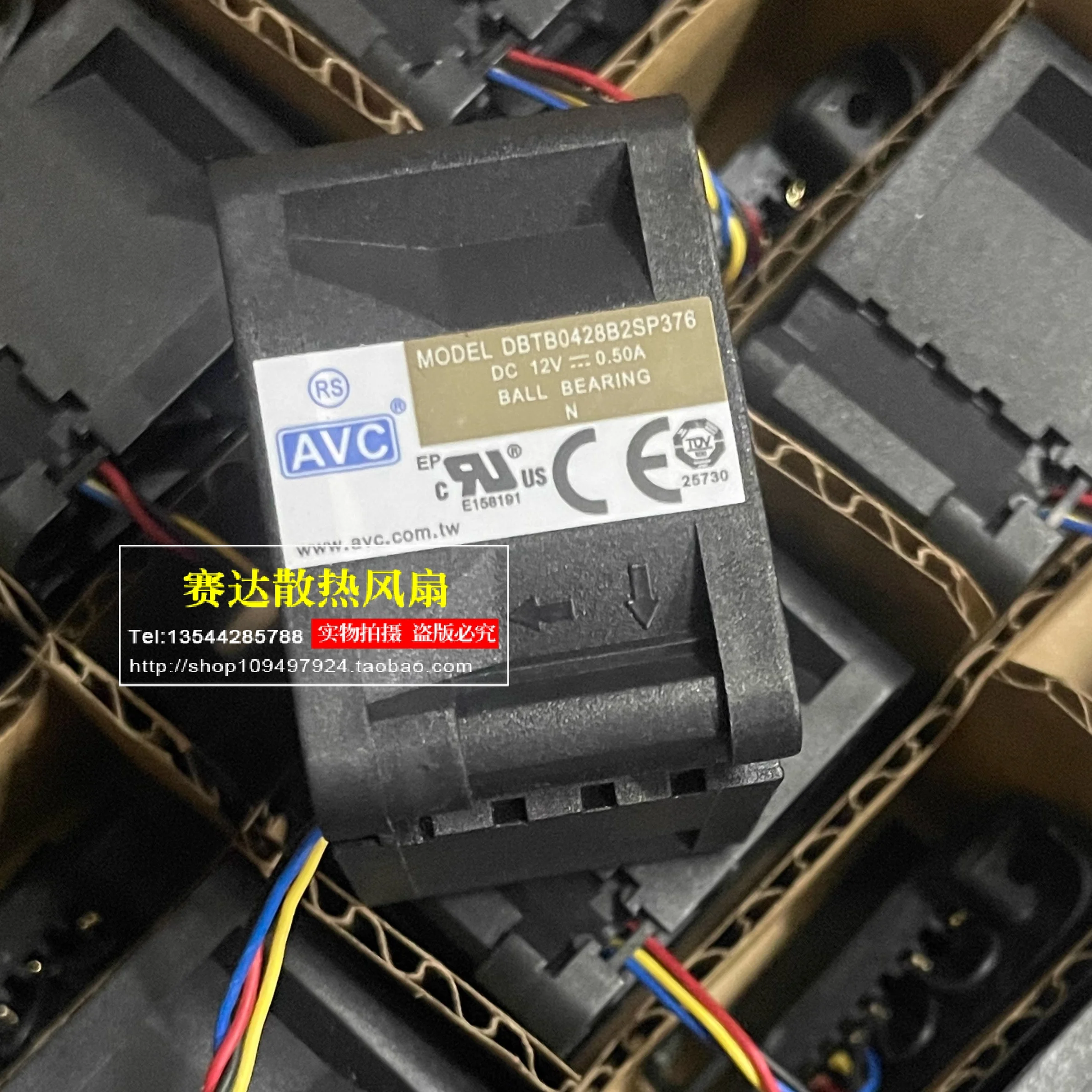 brand NEW AVC DBTB0428B2SP376 4028 12V 0.50A  4 lines Pin wire  cooling fan 40*40*28mm