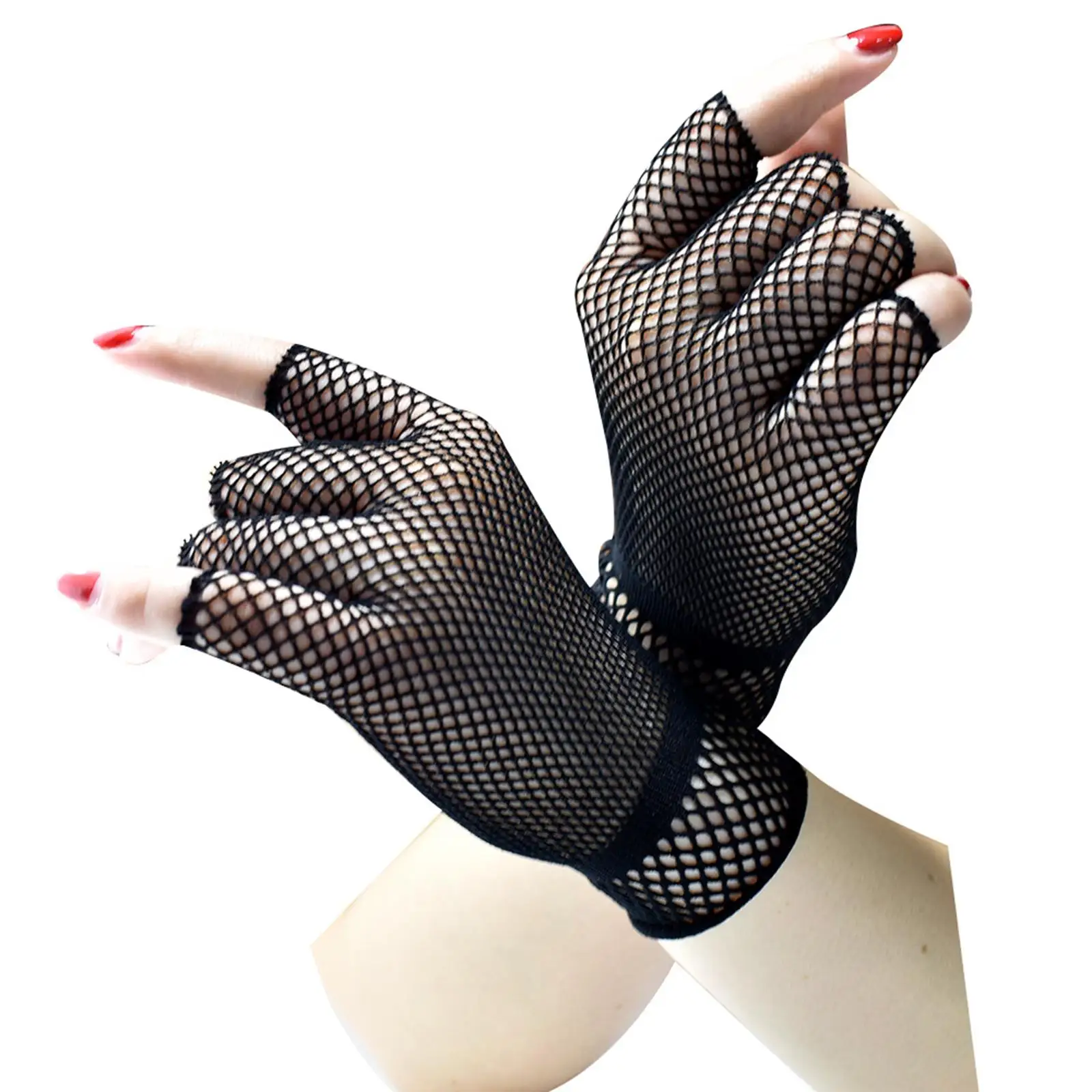 Stylish Lace Fingerless Gloves for Women - Ideal for Cosplay and Events