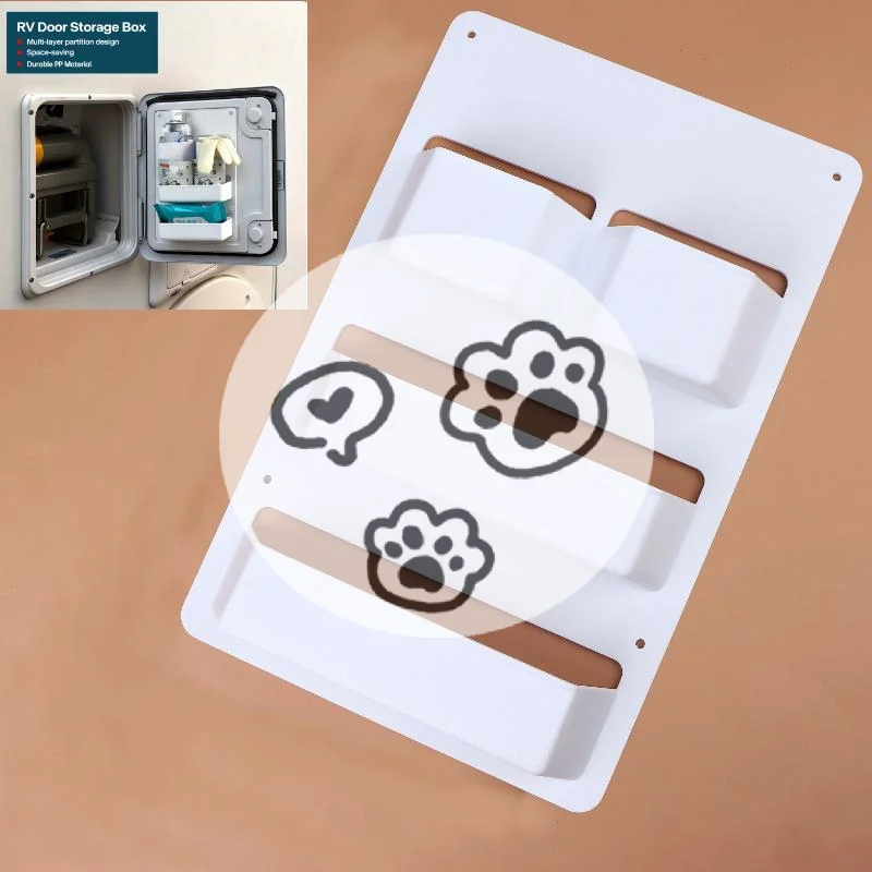 

High qualityMotorhome Caravan Toilet Compartment Door Storage Pocket For Kassett Shelf Box White High Quality RV Storage