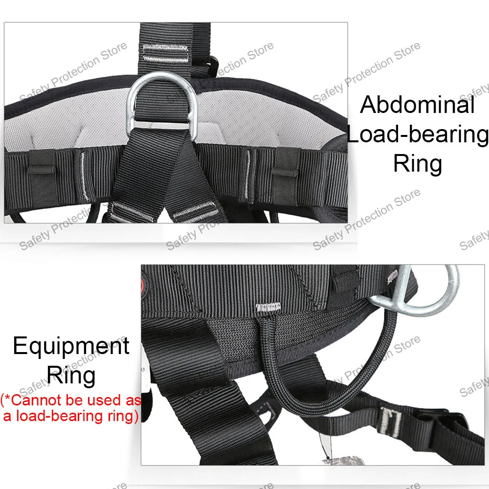 High-altitude Work Harness Full Body Five Point Safety Belt for Outdoor Rock Climbing Rescue Electrician Construction Equipment