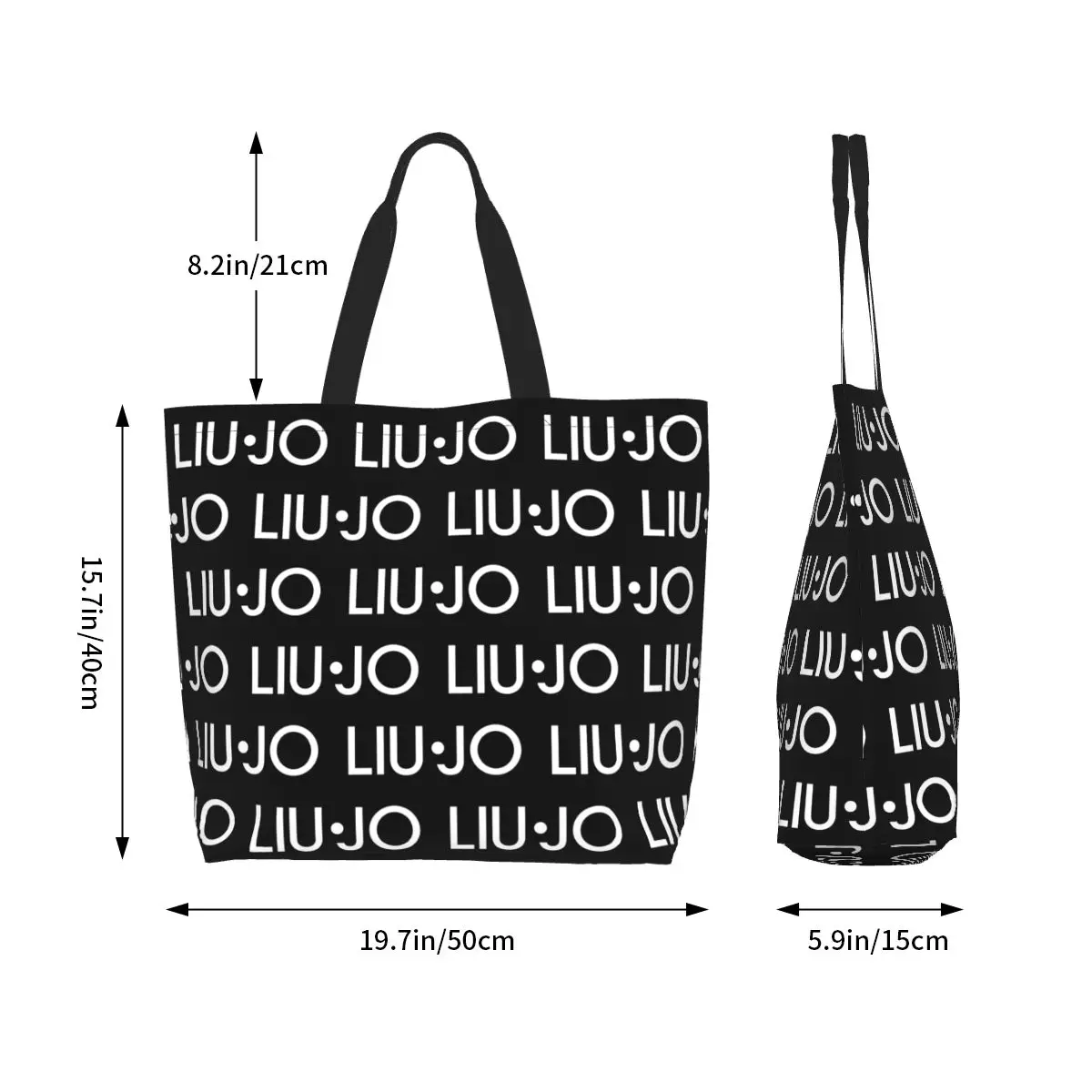 Bolsas de compras de tendencia de accesorios de bolsa de comestibles de gran capacidad Liu Jo de lujo para unisex