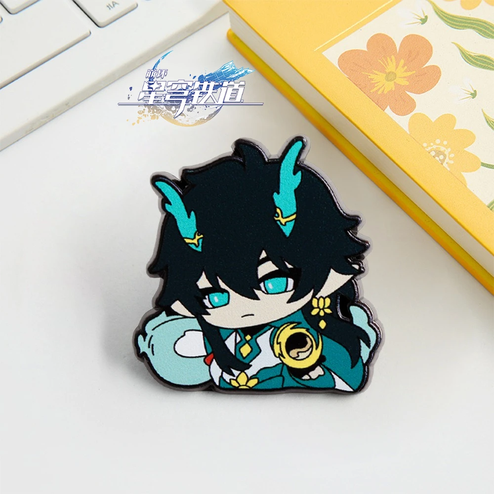 Honkai: Star Rail Game Merch Broches Dan Heng Imbibitor Lunae Mochilas Accesorios de ropa Regalo para fanáticos Joyería coleccionable