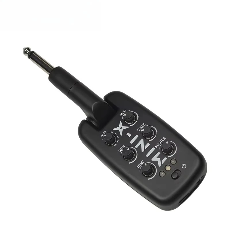 

2025 hot sale Chargeable Headphone Amplifier Plug and Play Sound Card Effect Amplifier Plug-in Noise Gate Guitar Headphone Amp f