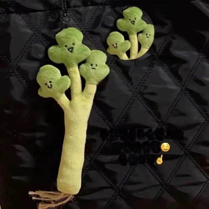 Schattige Cilantro pluche sleutelhanger Wereldwijd nieuw ontwerp Leuke hangende decoratie speelgoedpop voor rugzakken Grappige en zachte gevulde plant