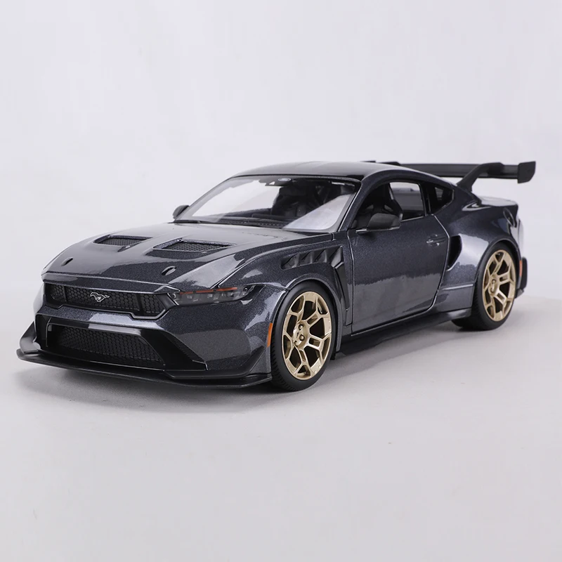 マイスト-1-18-2025-フォード-マスタング-gtd-グレー-合金製-モデルカー