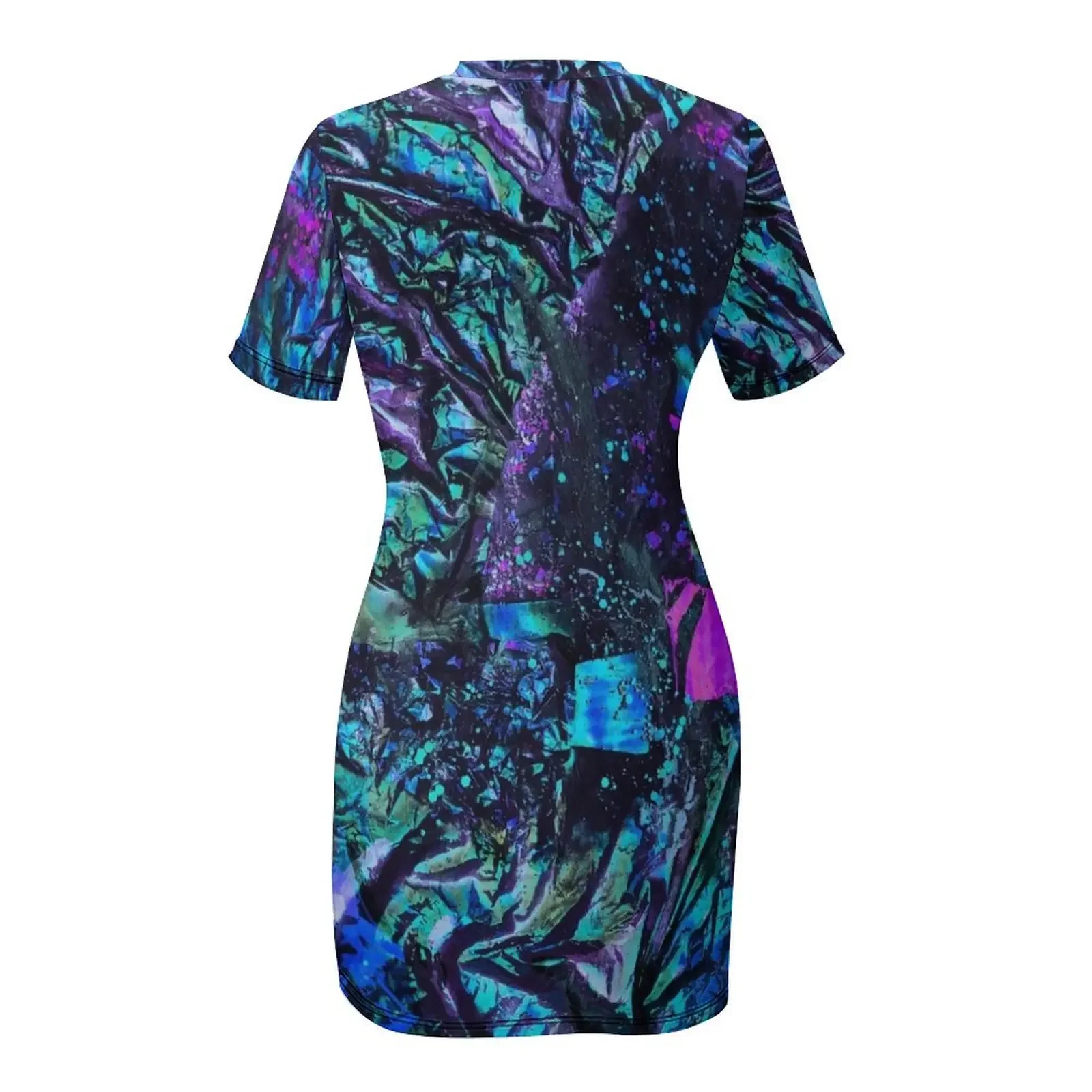 Robe d'été irisée paon à manches courtes pour femmes, robes de danse, robe de fée, robes de cérémonie, 2025