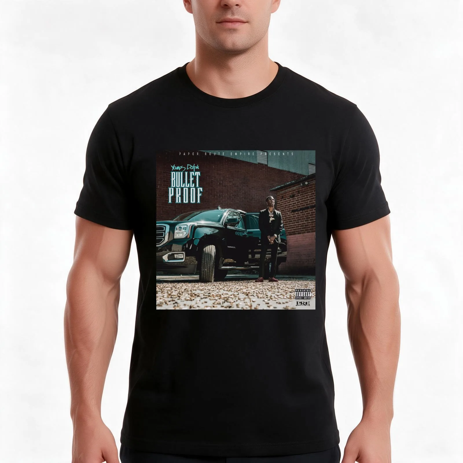 Bulletproof - Young Dolph T-Shirt Summer Casual Cotton Tee Oversized Streetwear Tops Vintage Graphic Print Unisex Men Women