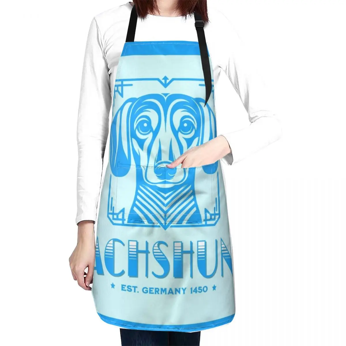 Dachshund Vintage Brand Label Apron kitchen girl Woman Kitchen Cleaning Products For Home Apron